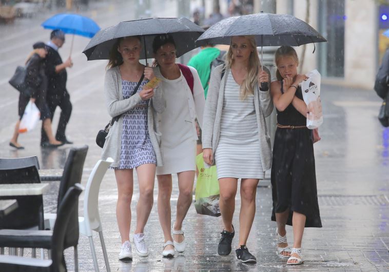 Rain in Jerusalem