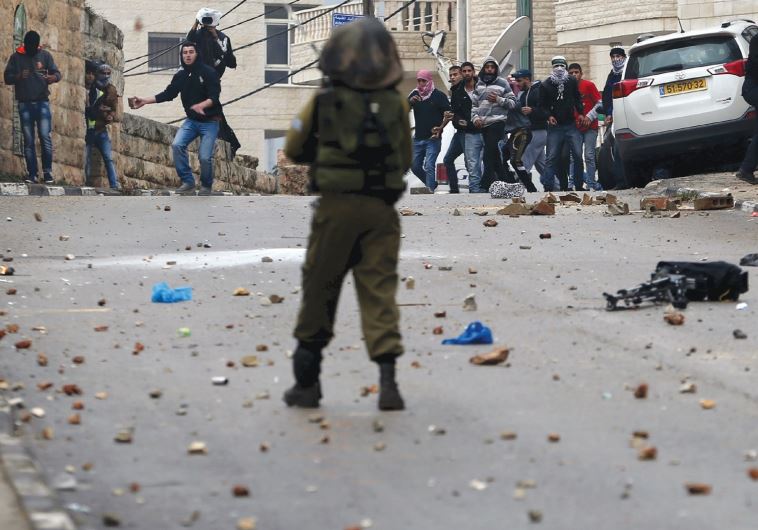 Rock throwing