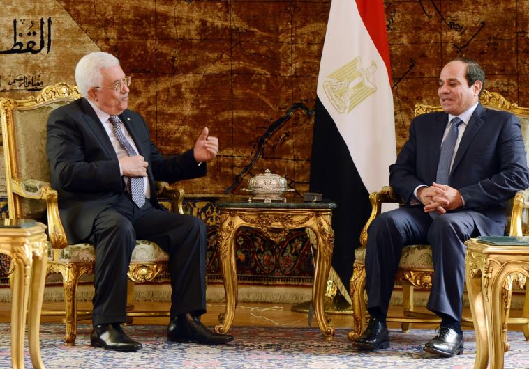 Mahmoud Abbas and Abdel Fattah al-Sisi
