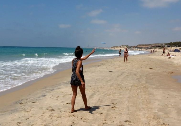 Palmahim Beach in the summer 