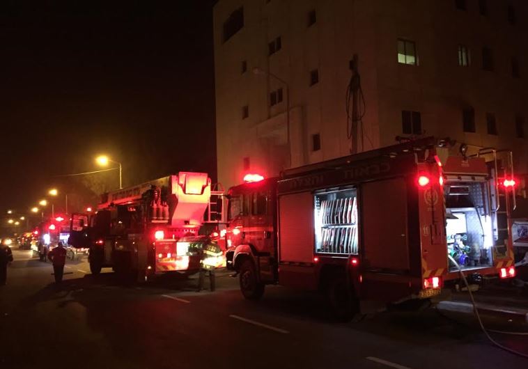 Fire at B'Tselem building Jerusalem, January 10, 2016