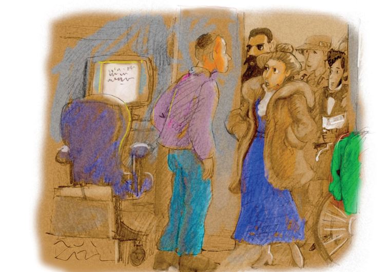 Painting by Avi Katz