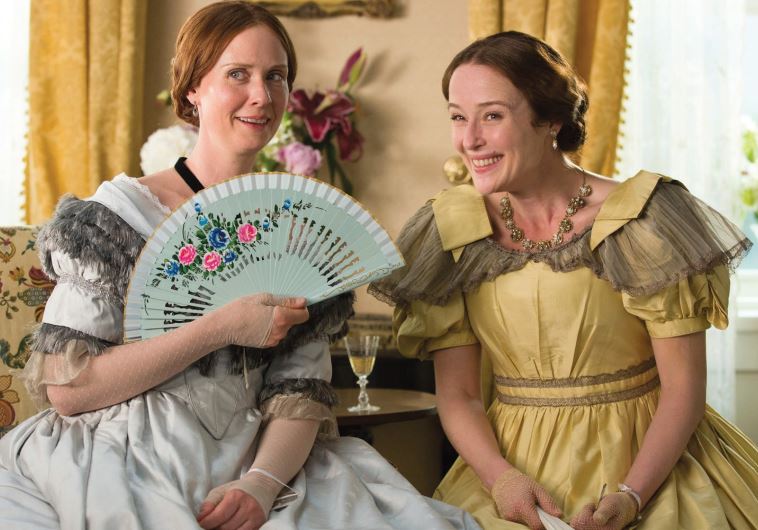 CYNTHIA NIXON (left) and Jennifer Ehle star in Terence Davies’ ‘A Quiet Passion.’