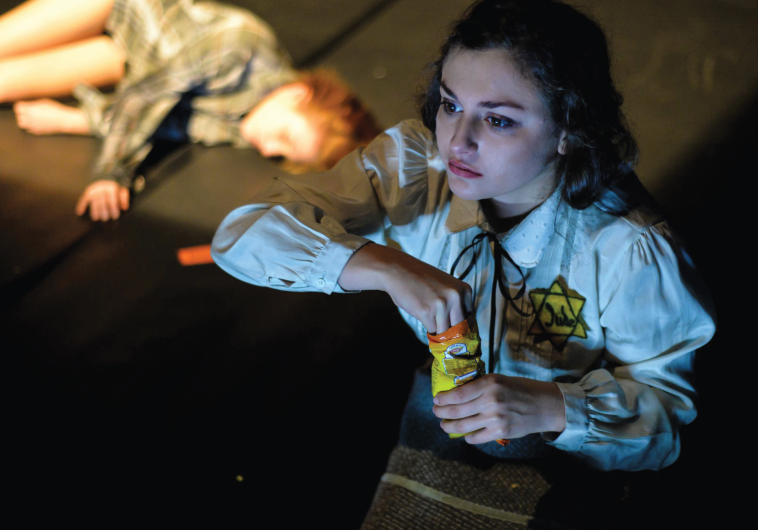 SUZANNA PAPIAN as Anne Frank in the play ‘Amsterdam Blog.’
