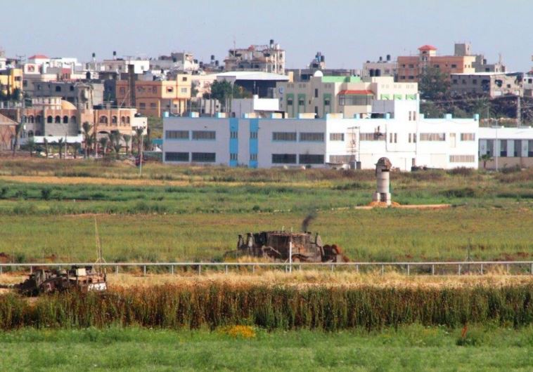 An explosive device was detonated against IDF forces along the Gaza border