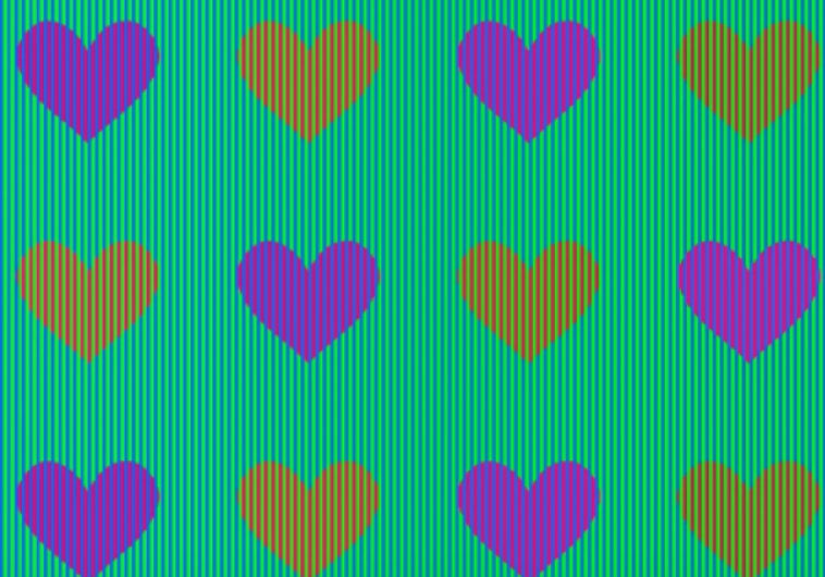 Hearts Opitcal Illusion