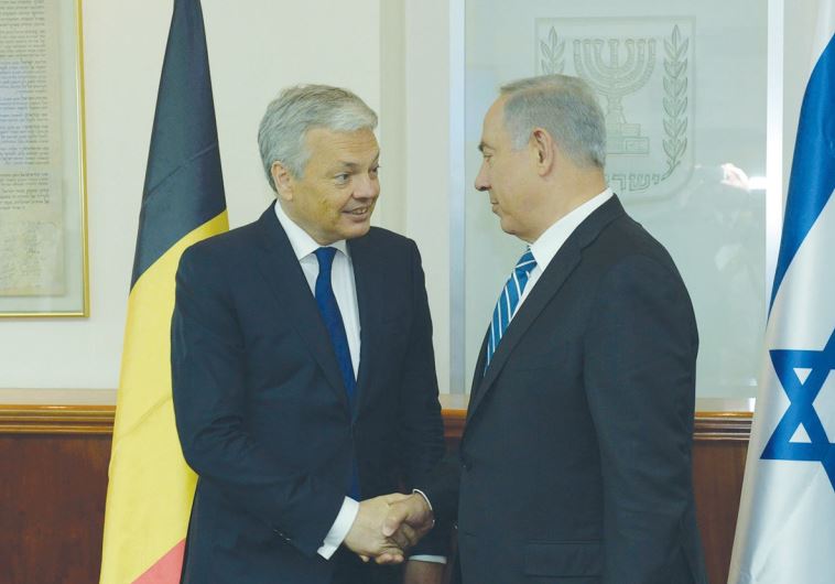 PRIME MINISTER Benjamin Netanyahu welcomes Belgian Foreign Minister Didier Reynders
