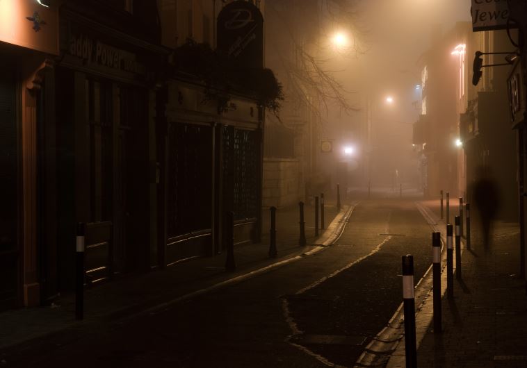 City street at night 