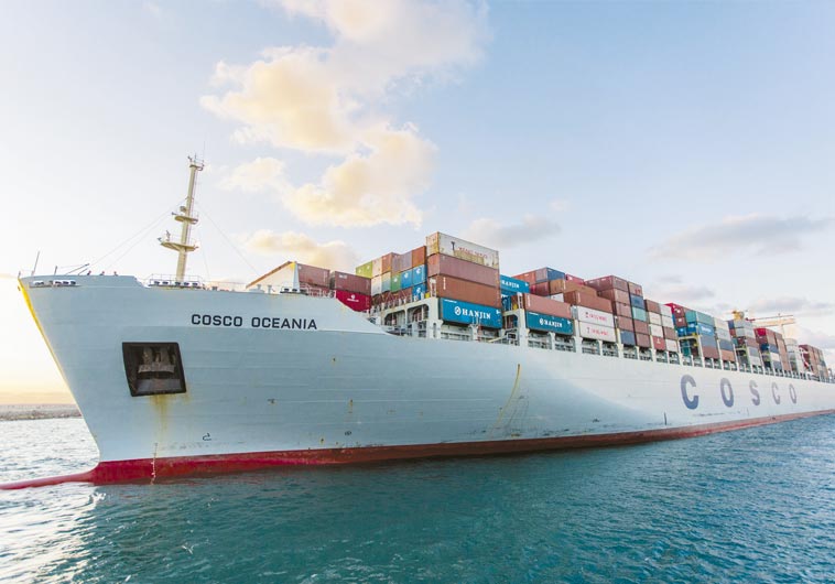 Huge cargo ships in Ashdod