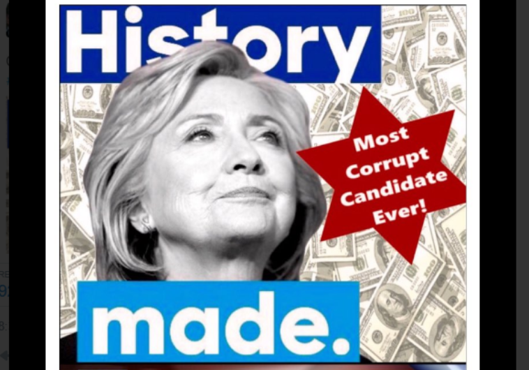 Did Trump use anti-Semitic imagery against Clinton