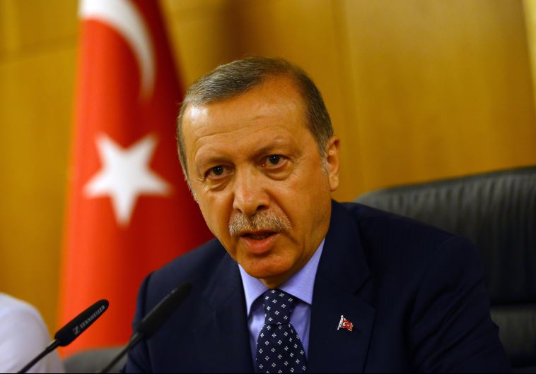 Turkish President Tayyip Erdogan addresses during an attempted coup in Istanbul, Turkey July 16, 201