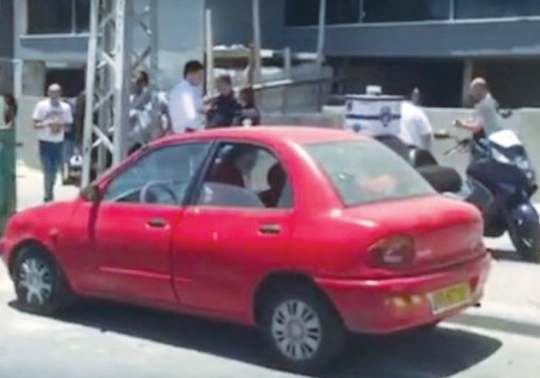THE VEHICLE in Ashdod where a baby died of heat stroke after being left for hours in the sun.