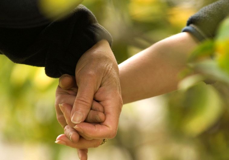 holding hands