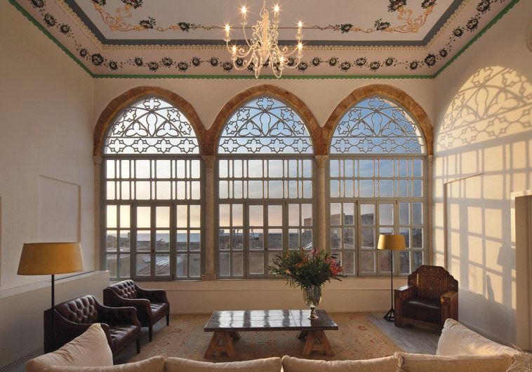 FIT FOR royalty: One of the lavishly furnished common areas at the Efendi Hotel.