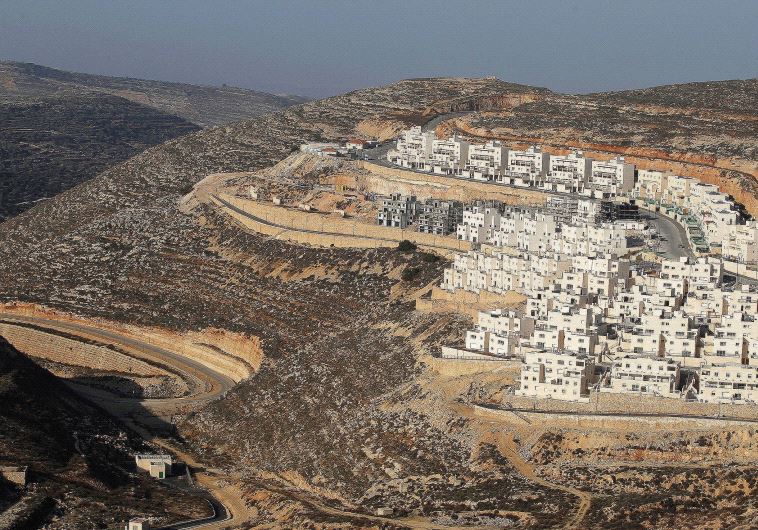 A CONSTRUCTION site in the West Bank settlement of Givat Ze’ev, near Jerusalem, in 2011