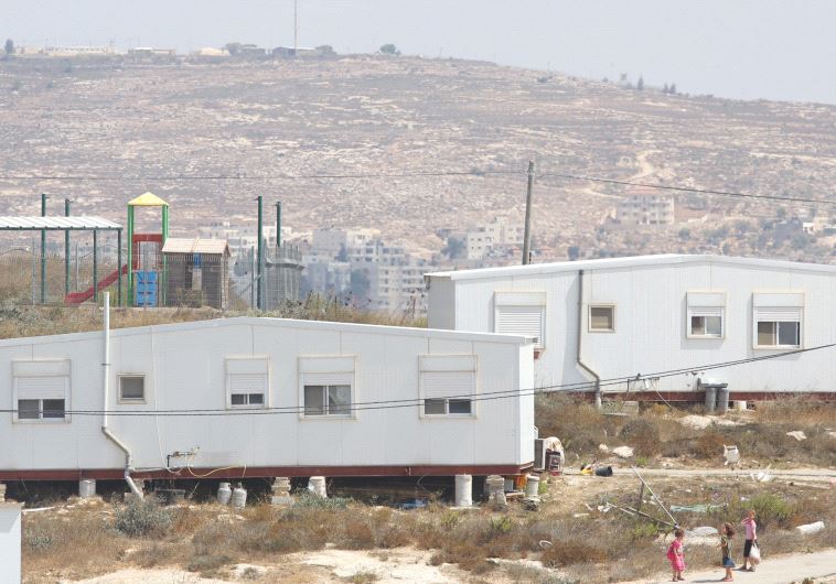 SEVERAL OF THE 40 homes at the Amona outpost, which the High Court has ruled must be removed by Dece