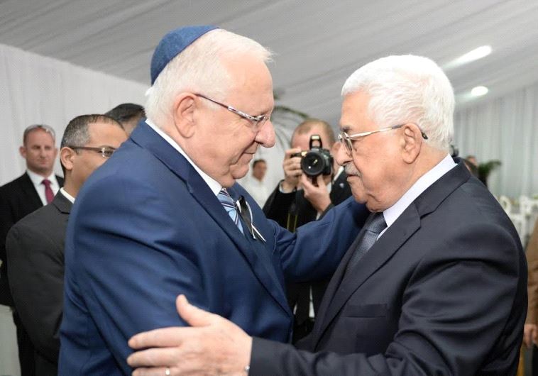 President Rivlin with PA President Abbas