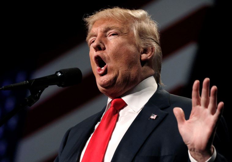 Republican presidential nominee Donald Trump speaks at a campaign rally in Reno