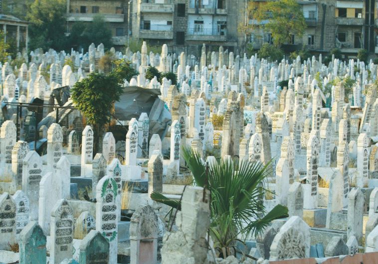 A CEMETERY in Aleppo, Syria. 