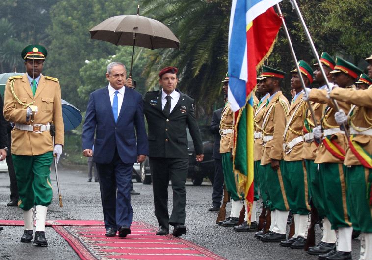 PM Netanyahu arrives in Ethipoia