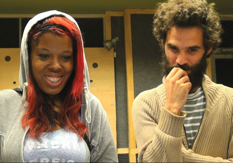 ISRAELI COMPOSER and video artist Ophir Kutiel (Kutiman) with Samantha Montgomery (Princess Shaw).