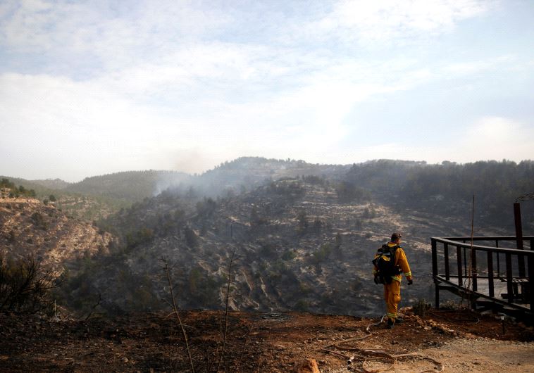 Fire near Jerusalem