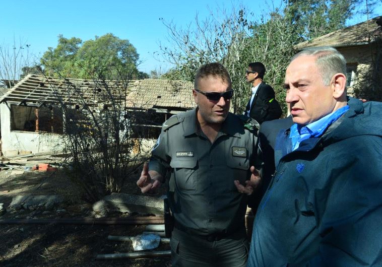 Prime Minister Benjamin Netanyahu visits fire torn Haifa
