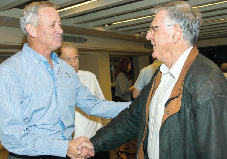 BENNY GANTZ (left) and Dan Shechtman.