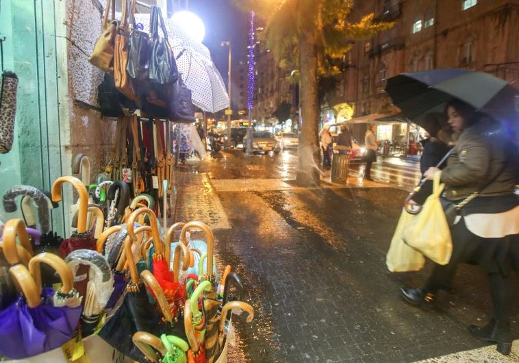 After long dry spell, rains pour over Israel