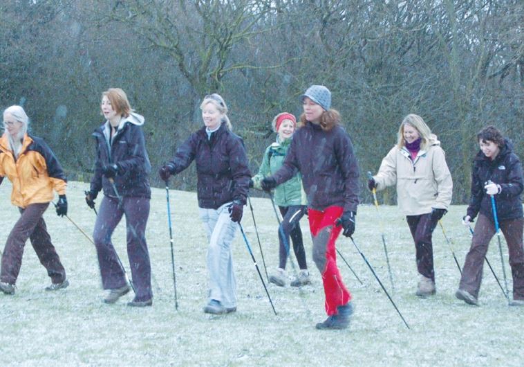 A NEW STUDY exhibits the health benefits of walking with Nordic poles.