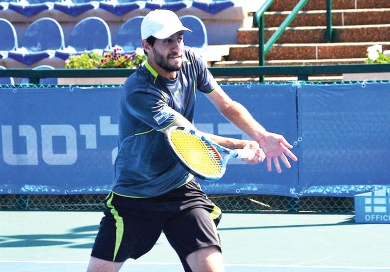 Amir Weintraub (above) was upset in the semifinals of the Israel national tennis championships yeste