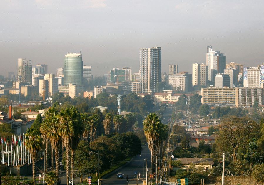 A general view shows the cityscape of Ethiopia