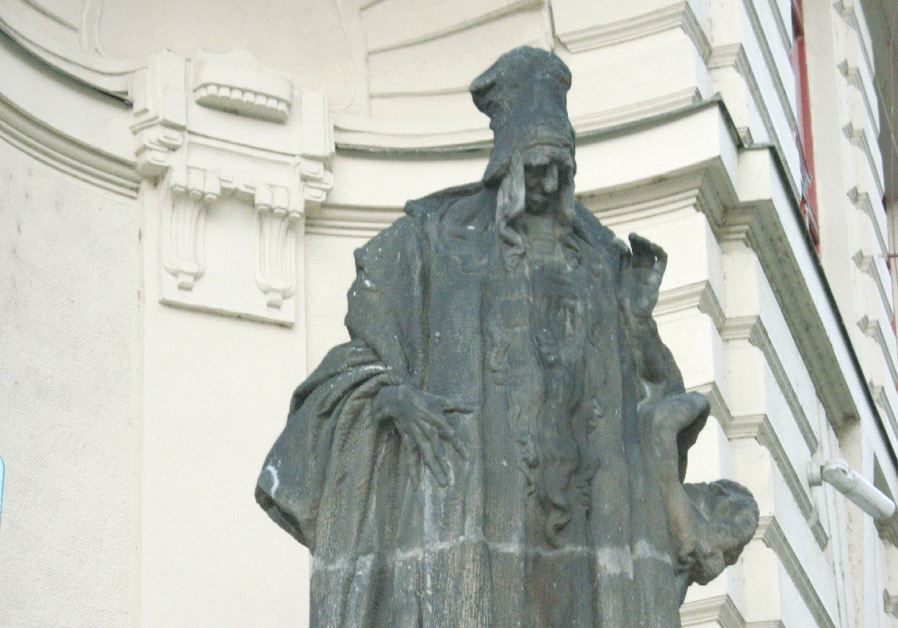 The statue of the Maharal in Prague