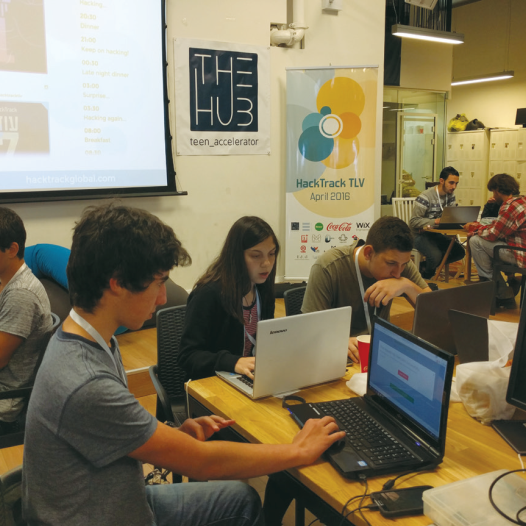 SOME 100 of Israel’s young hi-tech entrepreneurs gather in Tel Aviv Port over the weekend to develop