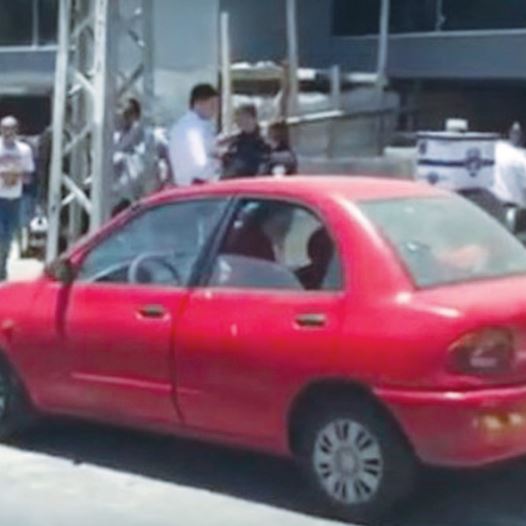 THE VEHICLE in Ashdod where a baby died of heat stroke after being left for hours in the sun.