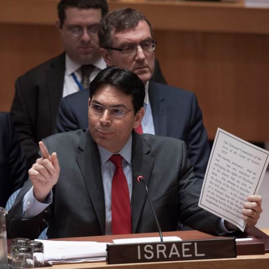 Danny Danon addressing the UN Security Council, October 22, 2015
