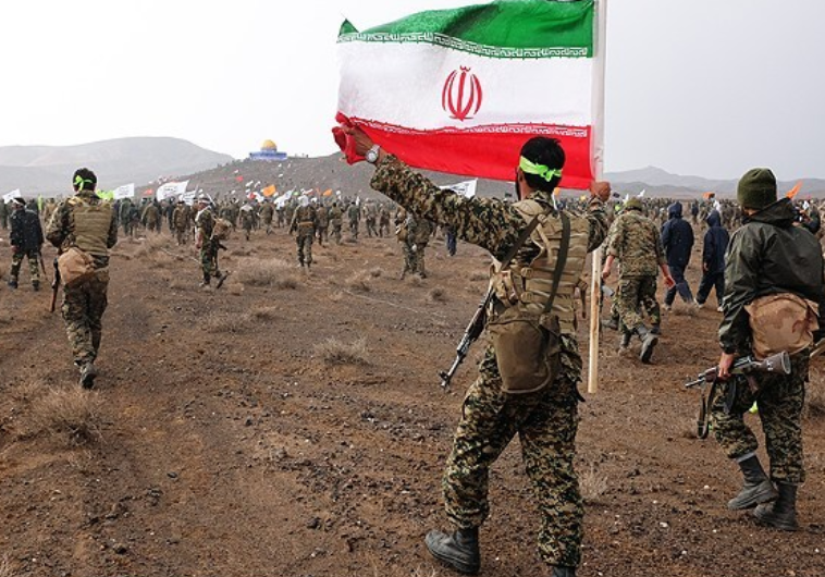 Thousand of Basij soldiers stage mock seige of Temple Mount in Iran