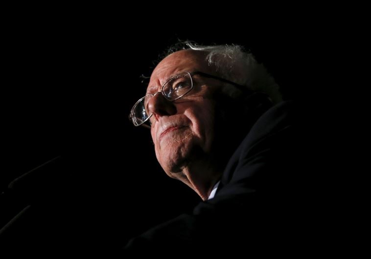 Democratic US presidential candidate Bernie Sanders speaks to supporters during a campaign rally
