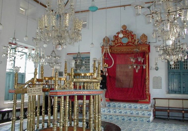 The Paradesi Synagogue in Kochi, India