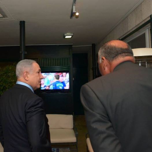 PM Netanyahu with FM Shoukry in Jerusalem