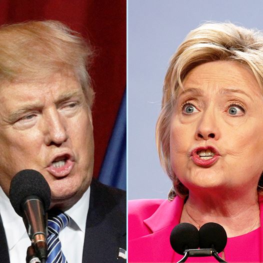 Trump and Clinton