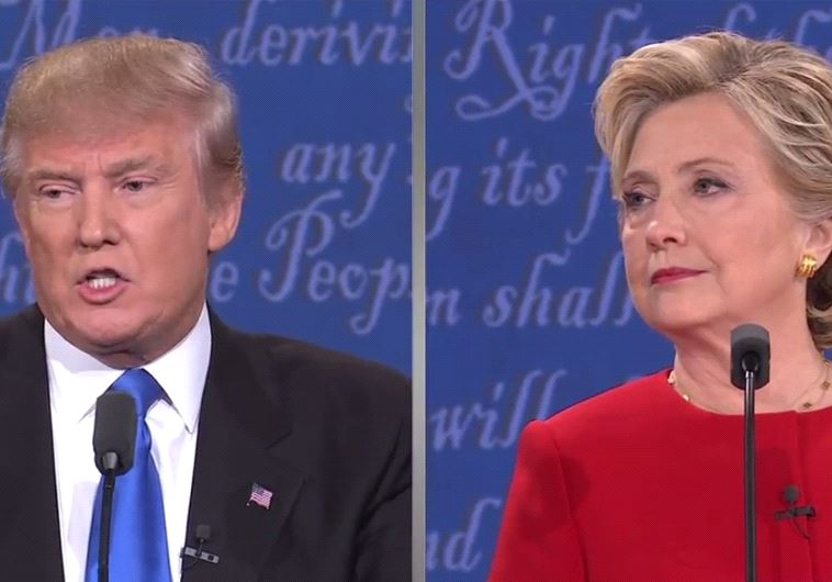 Trump and Clinton at the first presidential debate