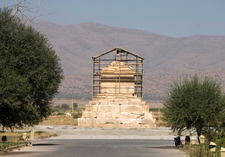 The tomb of Cyrus the Great, a revered King of the Persian Empire, is seen at Pasargadae outside Shi