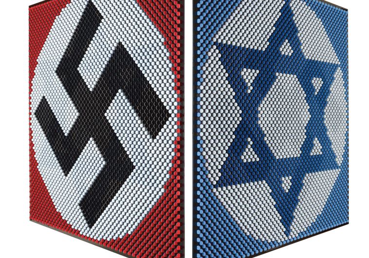 Swastika and Star of David 