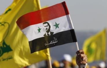 Flags of Hezbollah, Assad's Syria