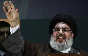 Hezbollah leader Hassan Nasrallah in rare public speech, August 3, 2013.