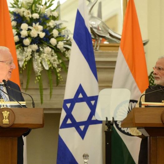 President Rivlin meets Prime Minister Modi of India