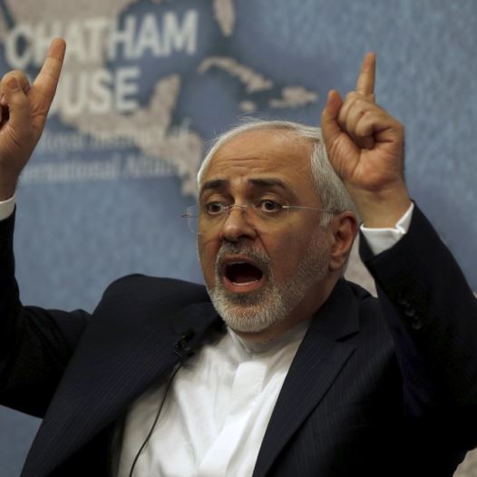 Iran's foreign minister, Mohammad Javad Zarif, speaks at Chatham House in London