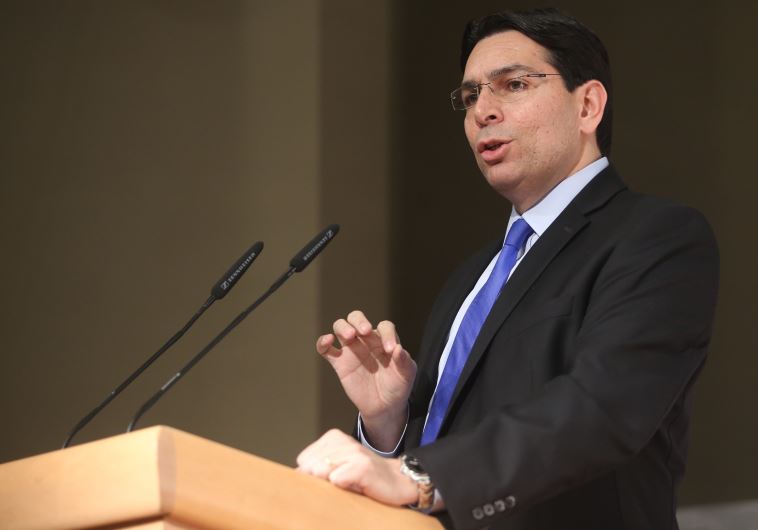 Danon slams UN for meddling in Israeli politics