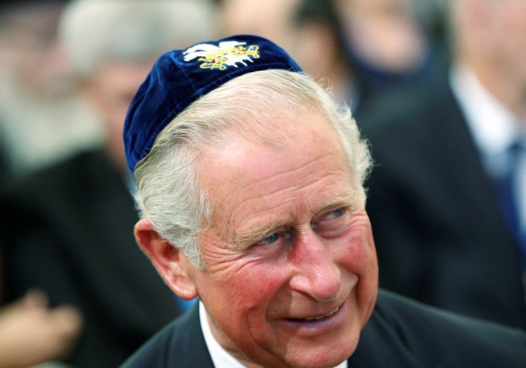 Prince Charles at Shimon Peres' funeral. 